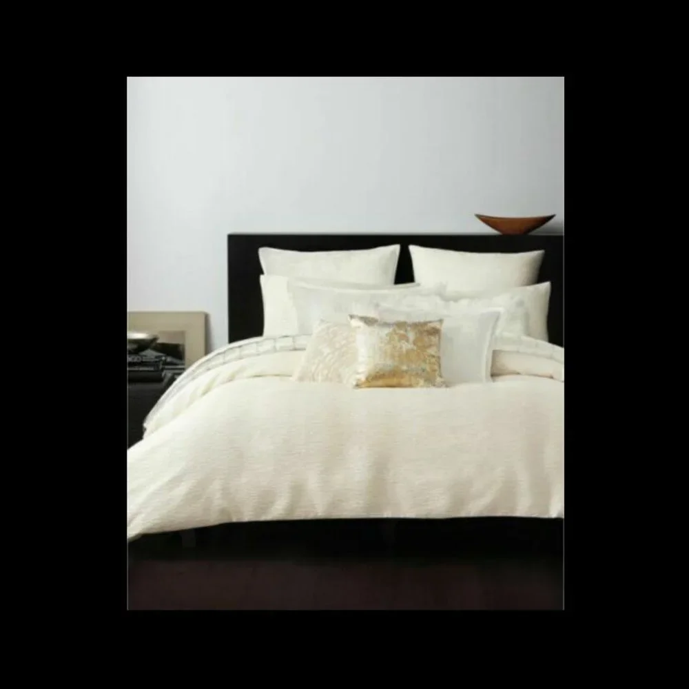 NIB $190 Donna Karan Rhythm [ 1 ] Jacquard Euro Pillow Sham‎